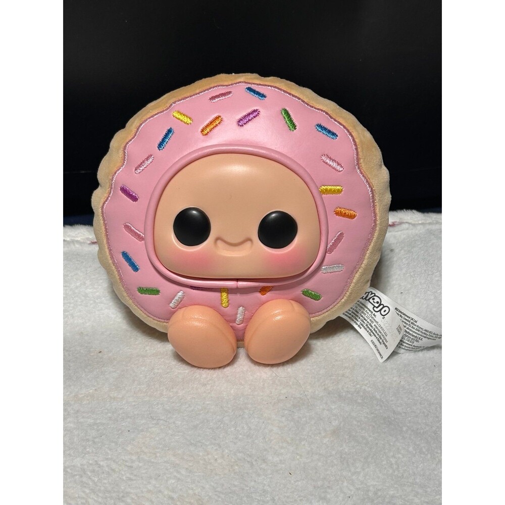 Hyojo pink iced donut plush bag charm/keychain